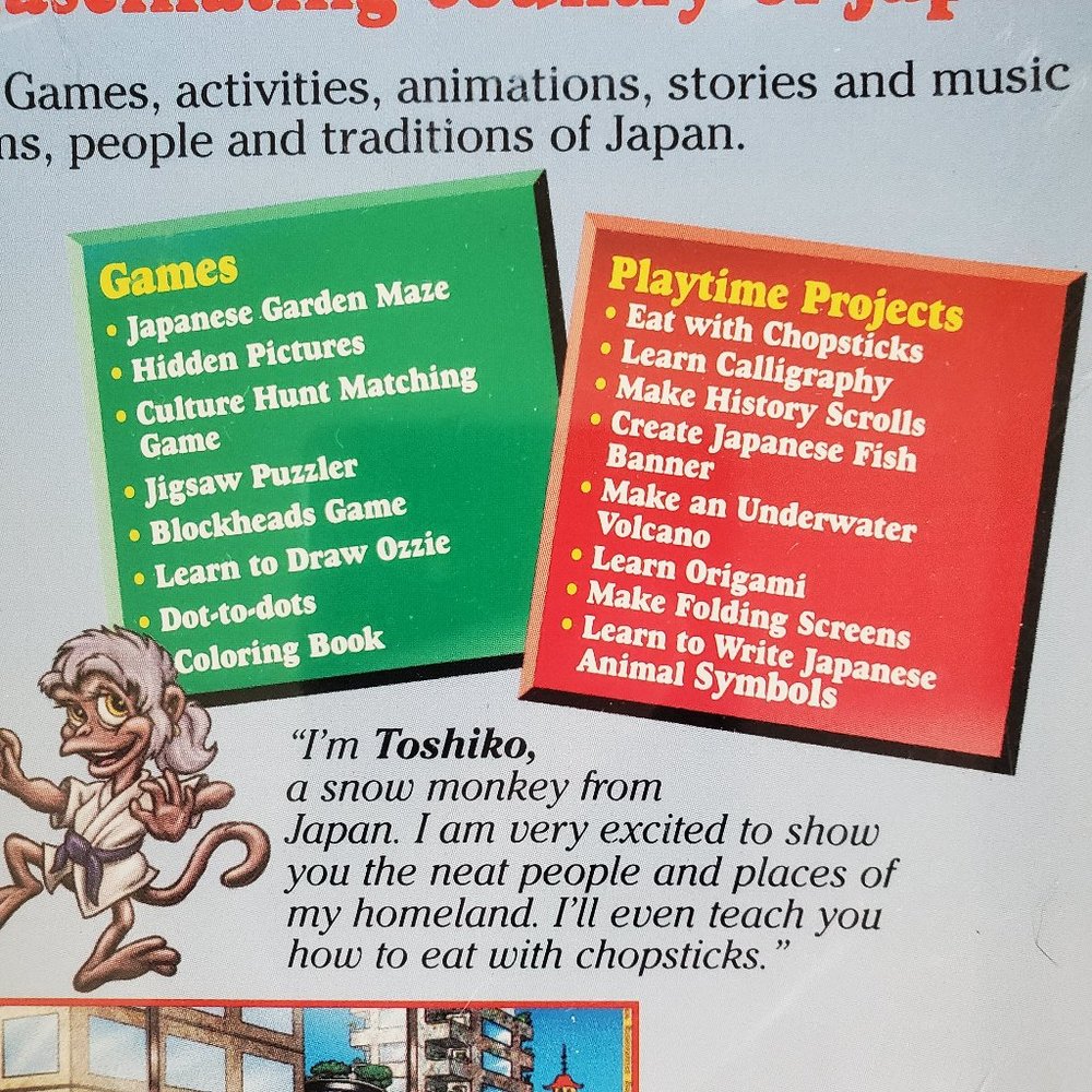 Ozzie's Travels Child CD Rom Game Puzzle Destination Japan Cultural Ages 5+ - Picture 5 of 7